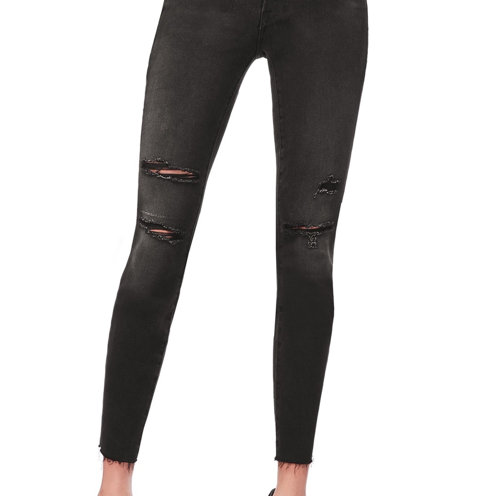 Good American Good Waist Raw Hem